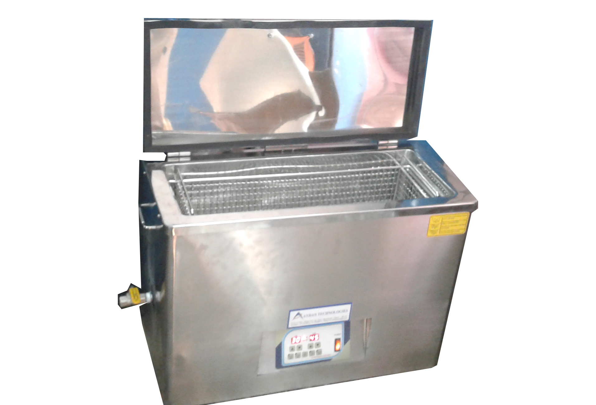 Table Top Ultrasonic Cleaner with Hinged Type Lid